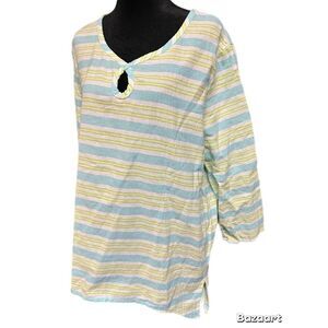 NWOT Sun Bay Missy 100% Cotton Tunic size Large